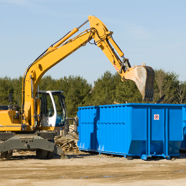 can i choose the location where the residential dumpster will be placed in St Johns Michigan